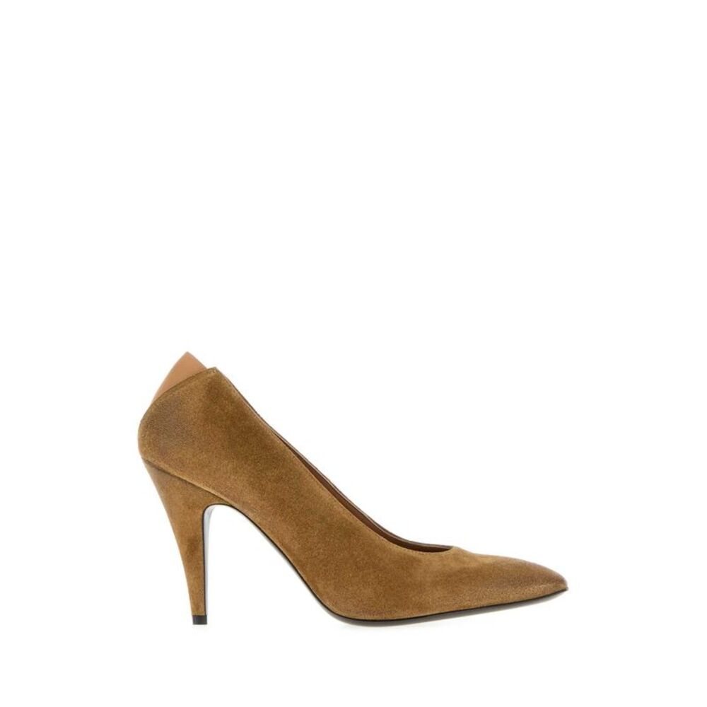 Jil Sander Women Camel Suede Alma Pumps